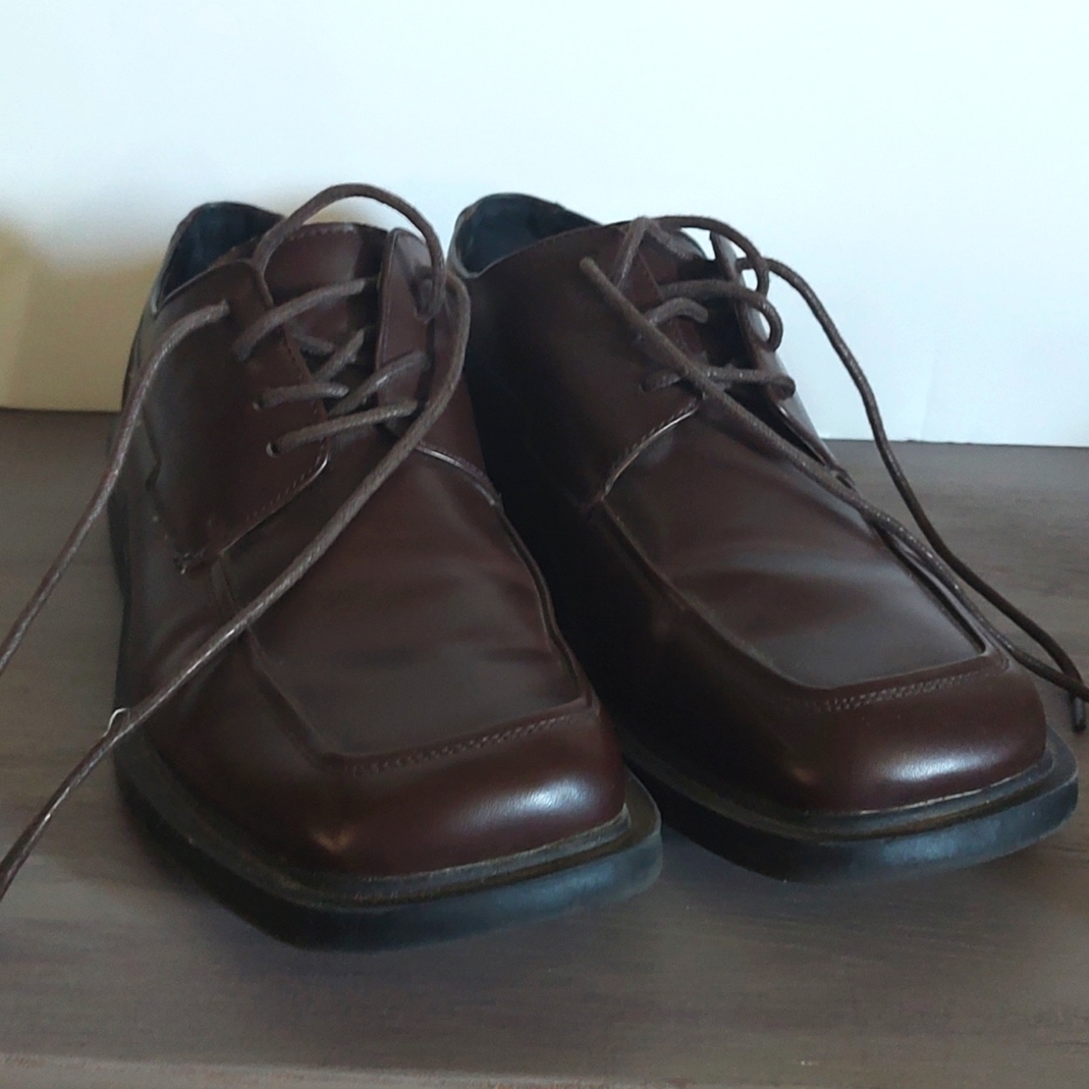 Kenneth Cole T-Flex Mens Brown Lace Up Shoes Size 9M